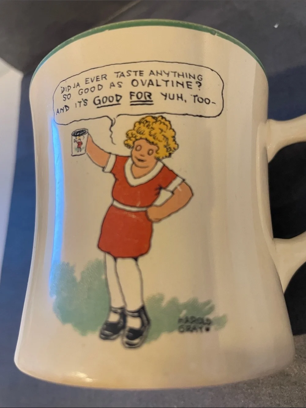 Vintage Little Orphan Annie Ovaltine Mug